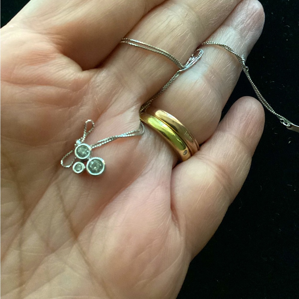 18K with Natural Diamond 0.15 Necklace